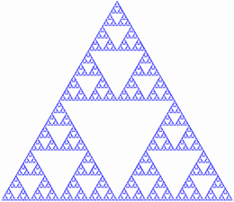 Les triangles de Sierpinski après 7 ittérations